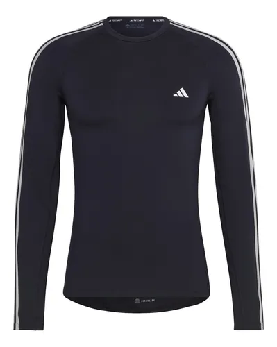 Playera manga online larga adidas hombre
