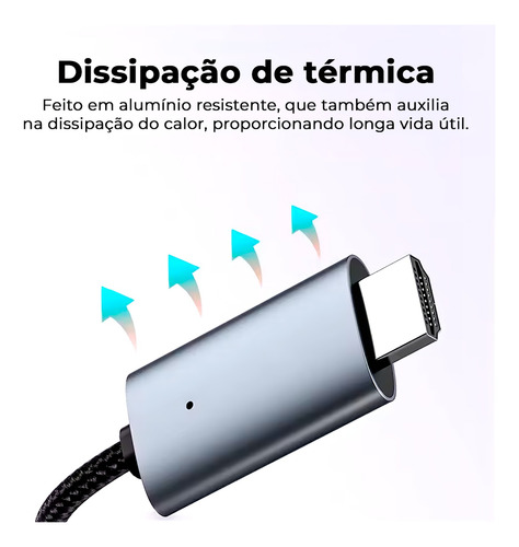 Cabo Usb-c Hdmi Para Samsung Galaxy Tab S6 Lite S9fe S9 Plus