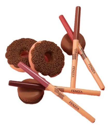 Kit 4 Lápis Labial Retrátil Choco Fun - Fenzza Fz27008 | MercadoLivre