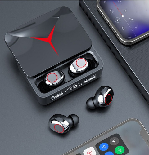 Fone Tws Com Base De Carregamento Bluetooth 5.3 Cor Preto