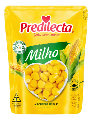 Milho Verde em Conserva Predilecta Sachê 170g