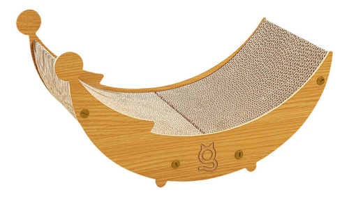 Cama Rascadora Para Gatos, Tumbona Para Gatos, Papel L Roble