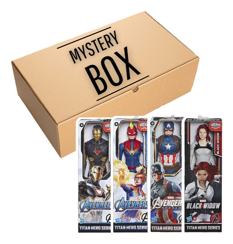 Ystery Box Avengers X4 Uñecos Caja Isteriosa Sorpresa