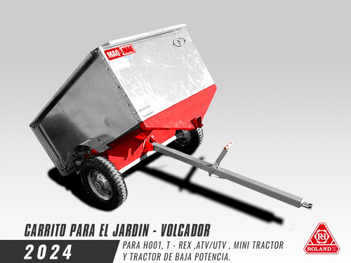 Carrito Volcador Para Mantenimiento De Jardines - Maq&maq