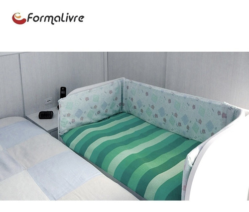 Mini Berço Acoplado Moisés Lateral De Cama Com Colchão