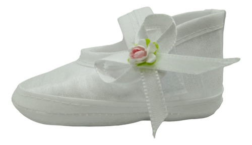 Zapato Color Blanco/hueso Sin Zuela Ligero/cómodo Para Bebés