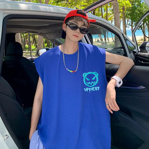 Camiseta Sin Mangas De Verano Para Hombre, Moderna Camiseta