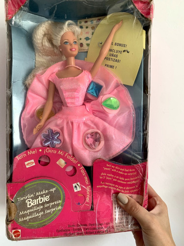 Muñeca Barbie Mattel Original 1997 Twirling Makeup Maquillaj