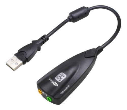 Tarjeta De Sonido Usb 2.0 Trautech P/ Audifono Microfono 7.1