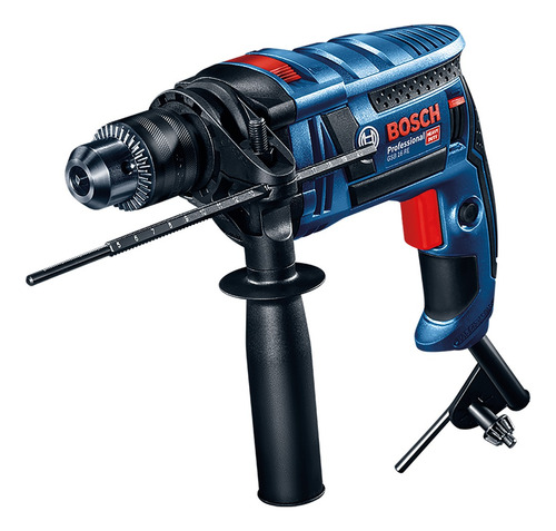 Imagen 3 de 6 de Taladro percutor atornillador eléctrico de 13mm Bosch GSB 16 RE 850W + accesorio con caja de cartón 220V 60hz