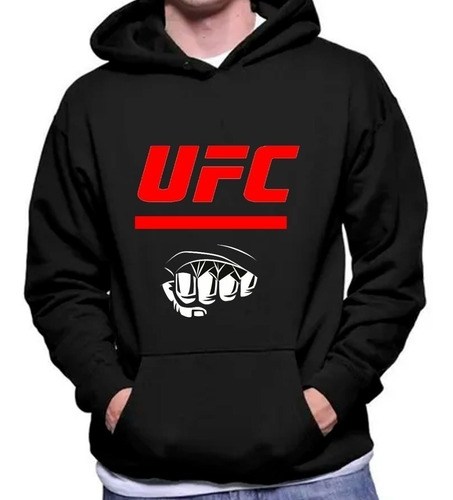 Imagen 1 de 2 de Poleron Estampado Ufc Puño