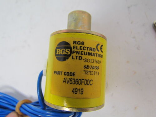 Rgs Electro Pneumatics Av6360f00c Coil Kit Ssc