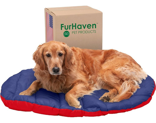 Furhaven Trail Pup Travel Dog Bed Pillow Mat W/ Stuff Sack -