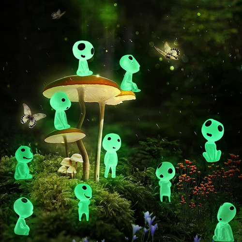 20 Pcs Elfos Árbol Fantasma Luminoso Mini Accesorios Jardín