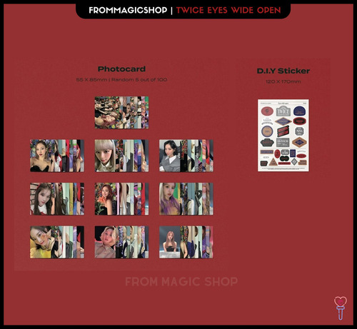 Twice 2nd Full Album - Eyes Wide Open ( Set 3 Ver ) Original