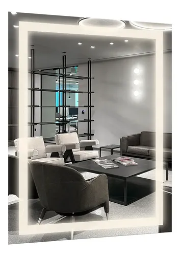 Espelho LED 3 Cores 100x80cm Luxo