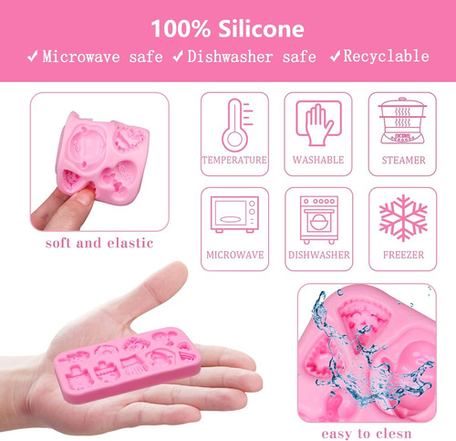 Moldes De Silicona Para Fondant Para Helado, Moldes De Choco