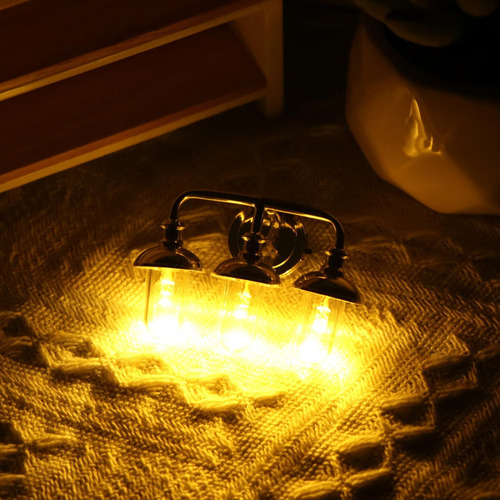 Lámpara De Pared Led En Miniatura Para Casa De Muñecas,