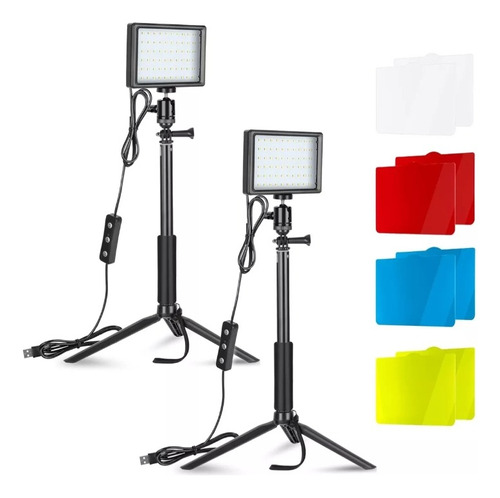 2pcs Usb Led Kit Luz Video Iluminación Fotografía Regulable