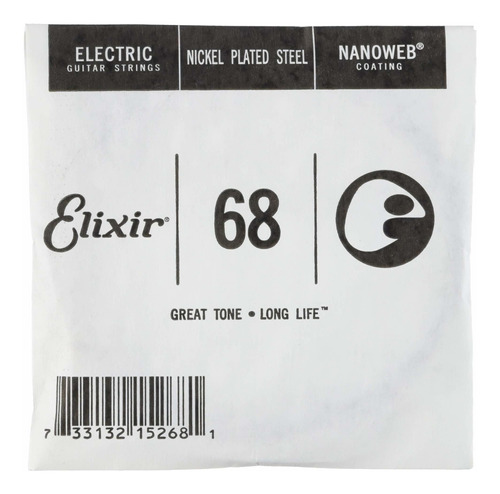 Elixir  cuerda Para Guitarra Electrica Nano Residuo .068