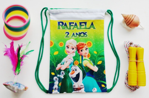 Frozen Fever Lembrancinha Mochila Boa Infância - 20 Kits