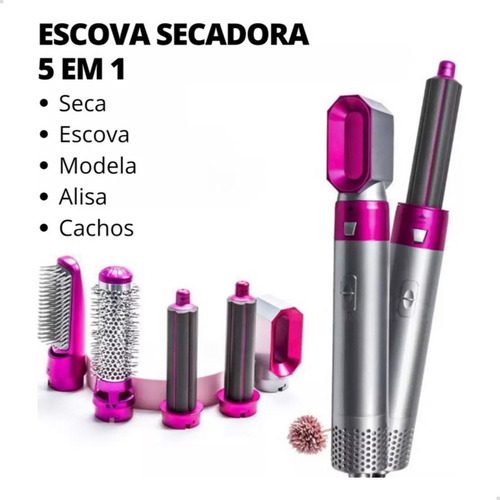 Cepillo secador, moldeador y alisador 5 en 1 de 110 V
