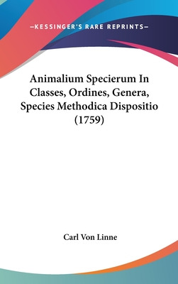 Libro Animalium Specierum In Classes, Ordines, Genera, Sp...