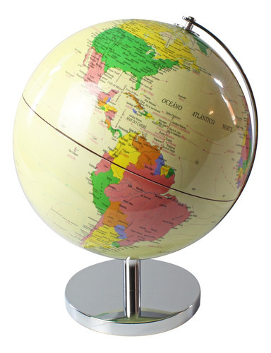 Globo Terrestre Iluminado Constelacao Edicao Luxo Ivory 32cm