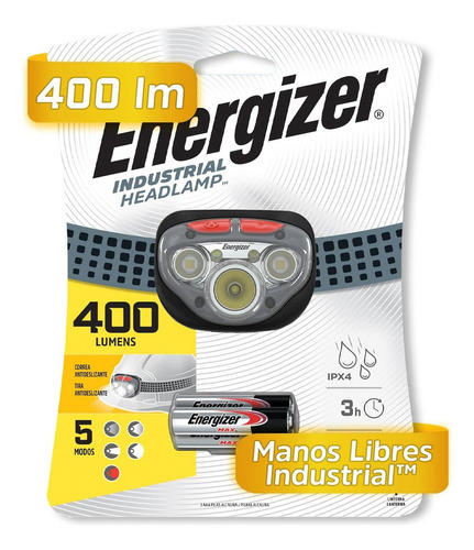 Linterna Manos Libres Energizer 400 Lumenes Color De La Lint