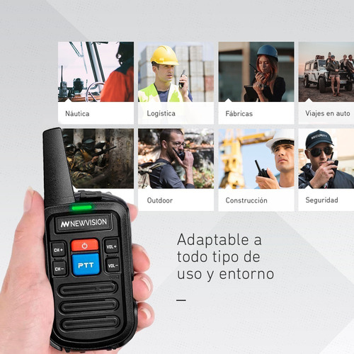 Imagen 4 de 10 de Walkie Talkie Handy Newvision Infantil Para Niños Juguete