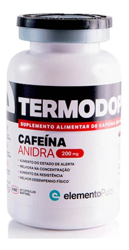Termodop Cafeina Melhora O Desempenho Físico 60 Capsulas