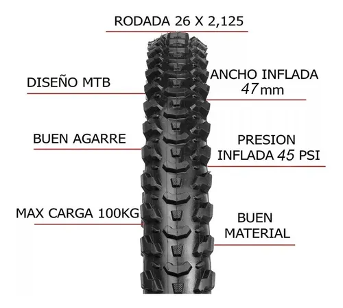 Camara Para Llanta De Bicicleta Rodada 26