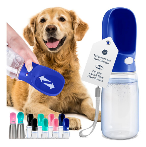 Botella De Agua Para Perros Ligera Y A Prueba De Fugas