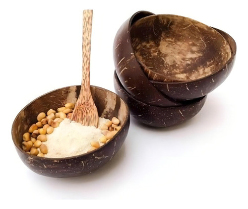 .s Cuenco De Cáscara De Coco Para Ensalada De Frutas Y