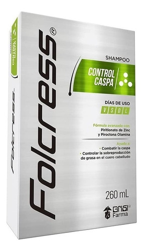 19 X Shampoo Folcress Control Caspa Limpieza Profunda 260ml