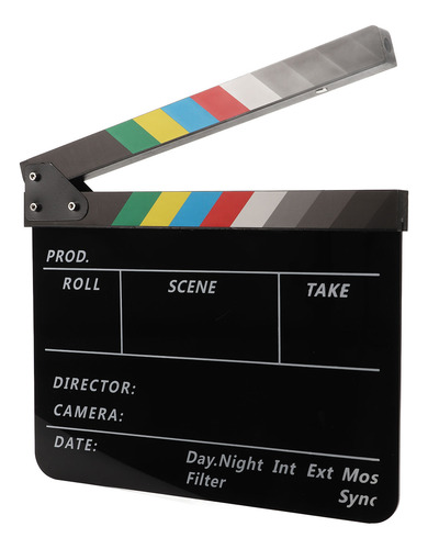 Clapboard De Directores De Cine, Colorida Película Acrílica,
