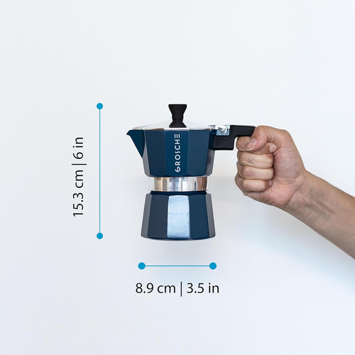 Cafetera De Café Espresso Grosche Milano Moka Pot 3 Espre...