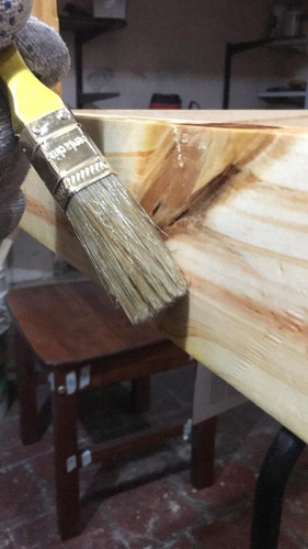 Mesas Reforzadas Pino A Medida, Barnizadas, Con Caja/espiga