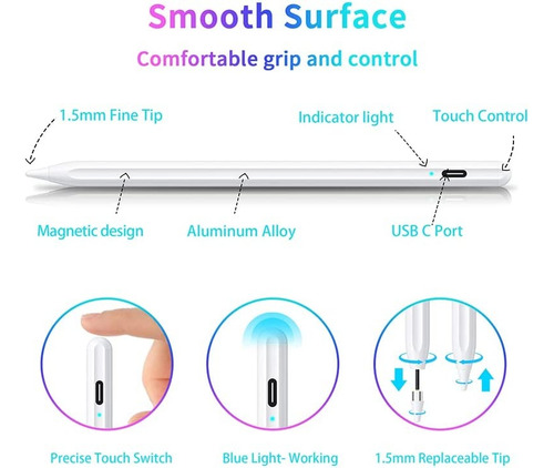 Lápiz Capacitivo Universal Para Tableta Huawei Xiaomi Stylus