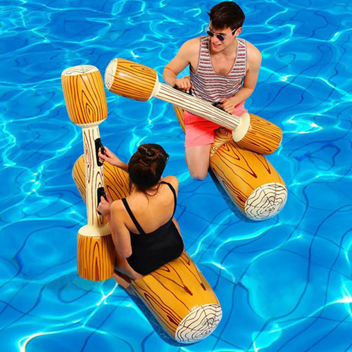 Flotador Inflable Grano De Mader Para Piscina 4 Piezas Juego