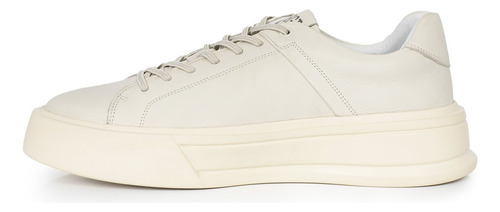 Zapatilla Cuero Hombre Zapato Liso Cordon Elastico Briganti