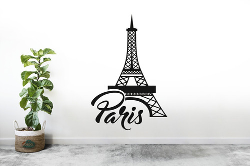 Vinil Decorativo Torre Eiffel Sticker Pared Calcomania