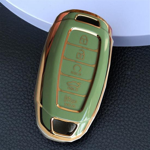 Estuche For Llave De Coche De 5 Botones S 5 Botones Verdes