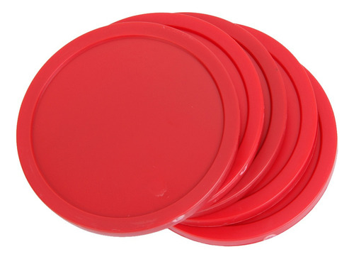 4pcs Discos De Air Hockey Tabla Mesa Arcada Juego 82mm Rojo