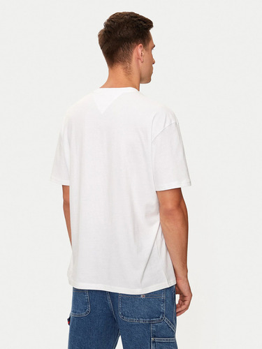 Polera Regular Fit Con Logo Bordado Blanco Tommy Hilfiger