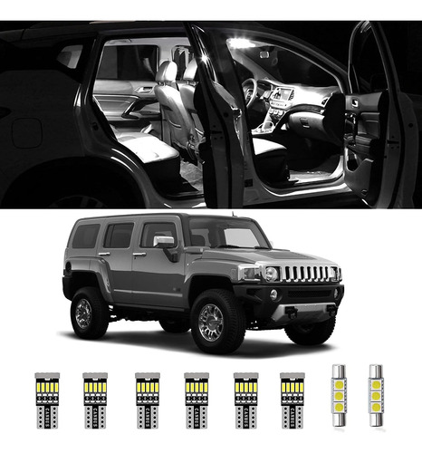 Luces Led Interior De 15 Piezas Awalited Para Hummer H3 2005