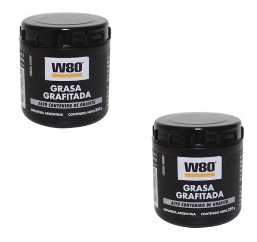 Grasa Grafitada W80 100g Alto Contenido De Grafito 