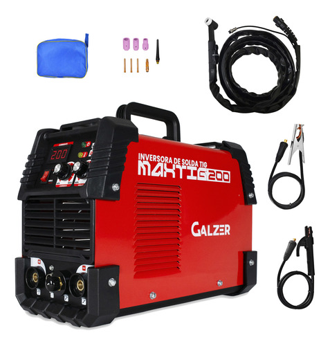 Solda Tig Mma Alta Frequência Arco Sem Riscar 200a 220v Gz1