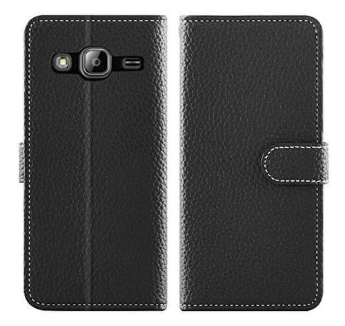Funda Para Samsung Galaxy J3 2016 / J3v De Color Negro Negro Liso