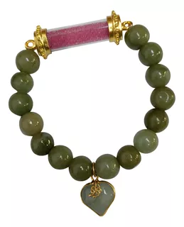 Buda Amuleto Colgante Verde Jade Pulsera Curación En...